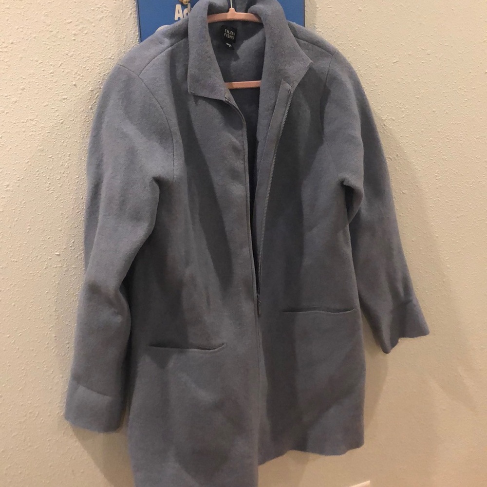 Eileen Fisher 3/4 length wool jacket